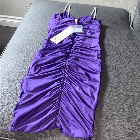 Oh Polly purple mini dress - Picture 6 of 6